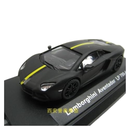 YCNXEB Miniatur Modelle 1/64 Für Lamborghini LP700-4 Evontado Legierung Automodelle Sammlerstück Fertigprodukt Nachbildung(Schwarz) von YCNXEB