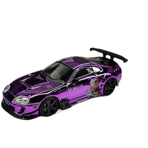 YCNXEB Miniatur Modelle 1/64 Für Speedmaster Wide Body Conversion Galvanisiertes Farbsimulations-Limousinen-Kit Nachbildung(Purple) von YCNXEB
