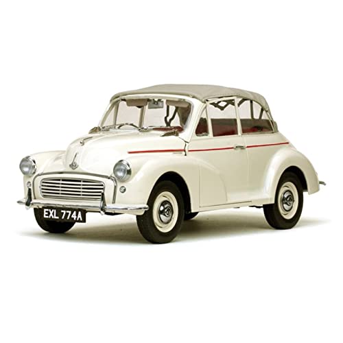YCNXEB Miniatur Modelle 1 12 Für Morris Cabrio Oldtimer Legierung Modell Erwachsene Souvenir Sammlerstücke Dekoration Geschenk Nachbildung(White) von YCNXEB