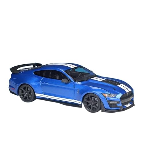 YCNXEB Miniatur Modelle 1 18 2020 Ford Mustang Shelby GT500 Legierung Druckguss Modell Sammlung Display Auto Geschenk Originalgetreue Nachbildung(Blue 1) von YCNXEB