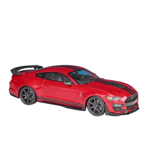 YCNXEB Miniatur Modelle 1 18 2020 Ford Mustang Shelby GT500 Legierung Druckguss Modell Sammlung Display Auto Geschenk Originalgetreue Nachbildung(Rot) von YCNXEB