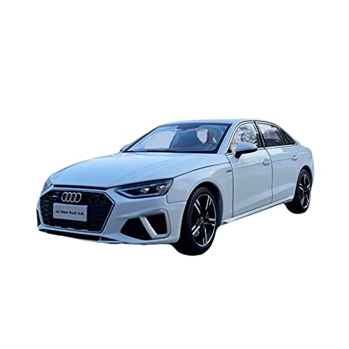 YCNXEB Miniatur Modelle 1 18 Für Audi A4L Weiße Legierung Druckguss Statische Modellauto Sammlung Display Männer Originalgetreue Nachbildung von YCNXEB