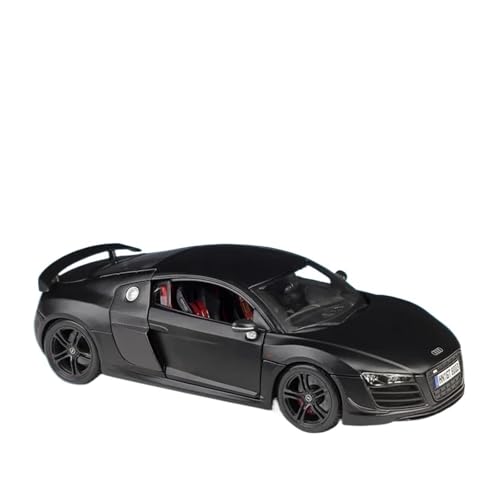 YCNXEB Miniatur Modelle 1 18 Für Audi R8 GT B240 Legierung Modell Auto Statische Metall Modell Fahrzeuge Spielzeug Sammlung Dekoration Originalgetreue Nachbildung(Schwarz) von YCNXEB