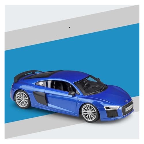 YCNXEB Miniatur Modelle 1 18 Für Audi R8 V10 Plus Legierung Auto Modell Auto Spielzeug Simulation Sammlung Auto Modell Originalgetreue Nachbildung(Blau) von YCNXEB