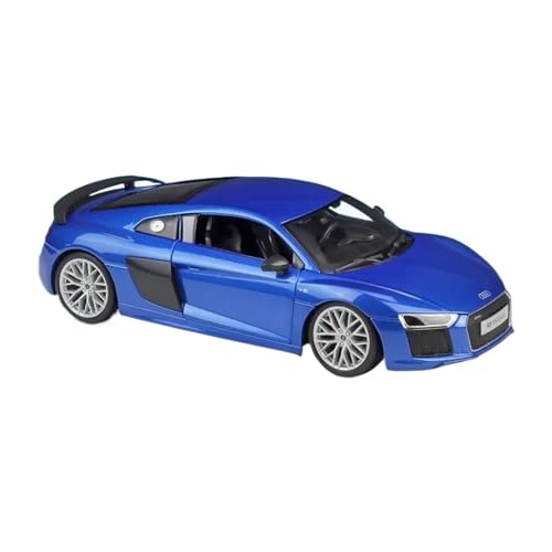 YCNXEB Miniatur Modelle 1 18 Für Audi R8 V10 Plus Legierung Sportwagen Modell Diecast Metall Spielzeug Fahrzeug Auto Modell Simulation Sammlung Geschenk Originalgetreue Nachbildung(Blau) von YCNXEB