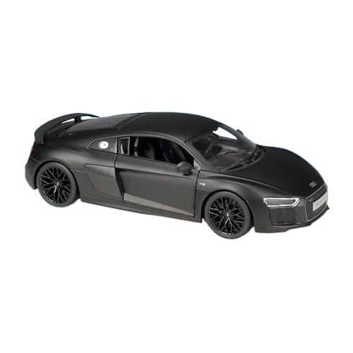 YCNXEB Miniatur Modelle 1 18 Für Audi R8 V10 Plus Legierung Sportwagen Modell Diecast Metall Spielzeug Fahrzeug Auto Modell Simulation Sammlung Geschenk Originalgetreue Nachbildung(Schwarz) von YCNXEB