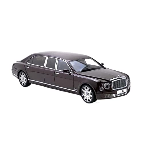 YCNXEB Miniatur Modelle 1 18 Für Bentley Erweiterte Mulsanne Dunkelrote Legierung Druckguss Statisches Modellauto Handwerk Sammlung Geschenk Originalgetreue Nachbildung von YCNXEB