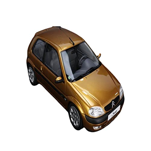 YCNXEB Miniatur Modelle 1 18 Für Citroen Saxo VTS Gold Model Adult Classic Collection Static Display Ornament Geschenk Originalgetreue Nachbildung von YCNXEB
