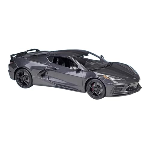 YCNXEB Miniatur Modelle 1 18 Für Corvette Stingray 2020 Coupe Simulation Druckguss Auto Metall Legierung Modell Auto Spielzeug Sammlung Geschenke Originalgetreue Nachbildung(Gray) von YCNXEB
