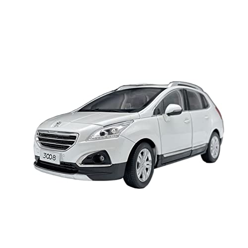 YCNXEB Miniatur Modelle 1 18 Für Dongfeng Peugeot Weiße Legierung Druckguss Statische Modellauto Handwerk Sammlung Display Geschenk Originalgetreue Nachbildung von YCNXEB