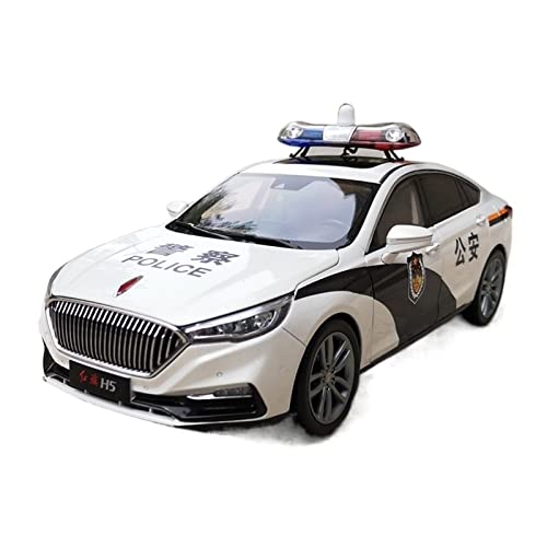 YCNXEB Miniatur Modelle 1 18 Für FAW Hongqi H5 Polizeiauto Legierung Druckguss Modellsammlung Spielzeugauto Kindergeschenk Originalgetreue Nachbildung(A) von YCNXEB