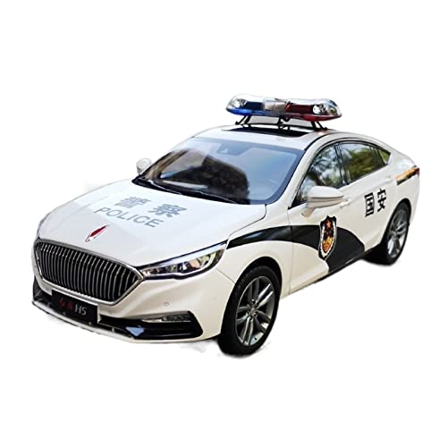 YCNXEB Miniatur Modelle 1 18 Für FAW Hongqi H5 Polizeiauto Legierung Druckguss Modellsammlung Spielzeugauto Kindergeschenk Originalgetreue Nachbildung(B) von YCNXEB