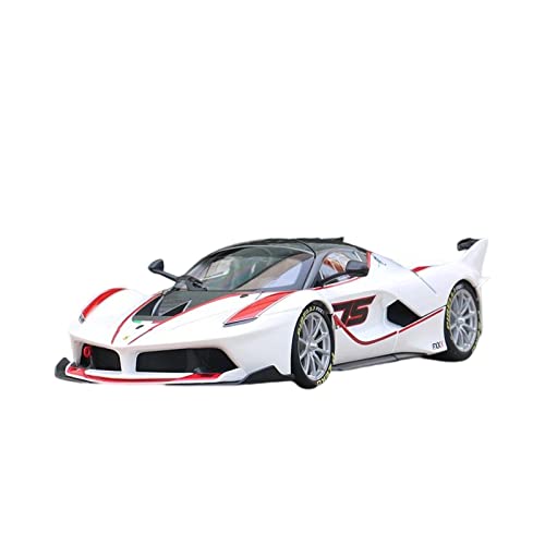 YCNXEB Miniatur Modelle 1 18 Für Ferrari FXXK Weiß Nr. 75 Legierung Druckguss Statisches Modellauto Handwerk Sammlung Display Geschenk Originalgetreue Nachbildung von YCNXEB
