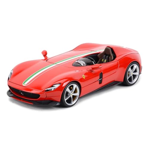 YCNXEB Miniatur Modelle 1 18 Für Ferrari Monza SP1 Verfeinerte Version Sportwagen Statische Druckgussfahrzeuge Sammelbares Modellauto-Spielzeug Originalgetreue Nachbildung von YCNXEB