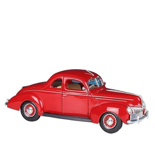 YCNXEB Miniatur Modelle 1 18 Für Ford 1939 Deluxe Classic Classic Car Druckgusslegierung Retro Simulation Car Model Collection Originalgetreue Nachbildung(A) von YCNXEB