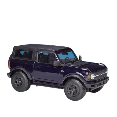 YCNXEB Miniatur Modelle 1 18 Für Ford 2021 Bronco Wildtrak Simulation Legierung Fertiges Automodell Mit Base Collection Ornament Originalgetreue Nachbildung(Schwarz) von YCNXEB