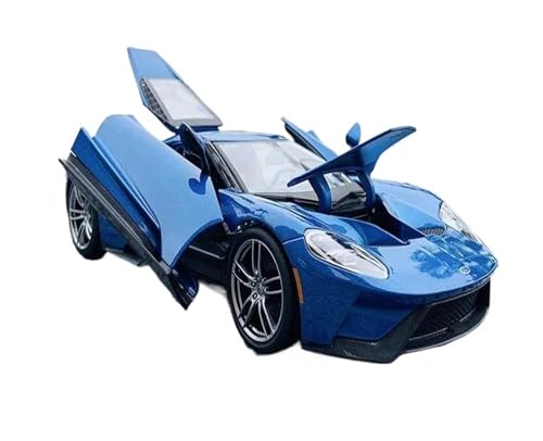 YCNXEB Miniatur Modelle 1 18 Für Ford GT 2017Legierung Supersportwagen Retro-Automodell Oldtimer-Modellauto-Dekorationssammlung Originalgetreue Nachbildung von YCNXEB