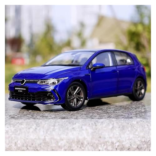 YCNXEB Miniatur Modelle 1 18 Für Golf R-Linie 8. Generation Fahrzeug Druckguss Legierung Auto Modell Ornamente Sammlung Originalgetreue Nachbildung(Blau) von YCNXEB