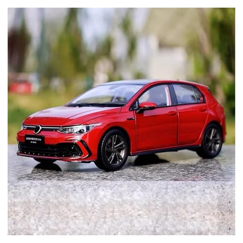 YCNXEB Miniatur Modelle 1 18 Für Golf R-Linie 8. Generation Fahrzeug Druckguss Legierung Auto Modell Ornamente Sammlung Originalgetreue Nachbildung(Rot) von YCNXEB