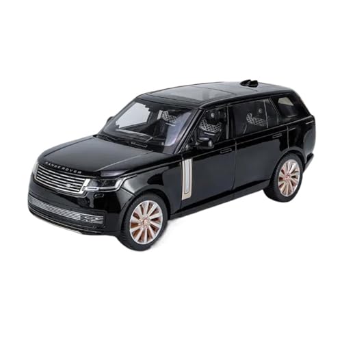 YCNXEB Miniatur Modelle 1 18 Für Großes Neues Land Range Rover SUV Legierung Auto Modell Diecast Metall Spielzeug Geländewagen Modell Sound Und Licht Originalgetreue Nachbildung(Schwarz) von YCNXEB