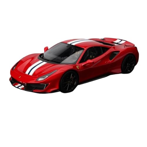 YCNXEB Miniatur Modelle 1 18 Für Handgefertigte Limited Edition Ferrari 488Pista Hardtop BBR Resin Car Model Hobbyist Collection Showcase Originalgetreue Nachbildung(Red 2 Hardtop) von YCNXEB