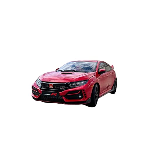 YCNXEB Miniatur Modelle 1 18 Für Honda Civic Red Legierung Druckguss Statische Modellauto Handwerk Sammlung Display Männer Geschenk Originalgetreue Nachbildung von YCNXEB
