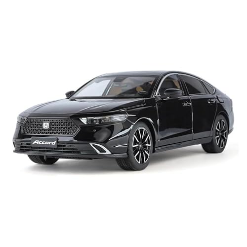 YCNXEB Miniatur Modelle 1 18 Für Honda Eleventh Accord Legierung Auto Modell Druckguss Metall Modell Simulation Sound Und Licht Sammlung Originalgetreue Nachbildung(Schwarz) von YCNXEB