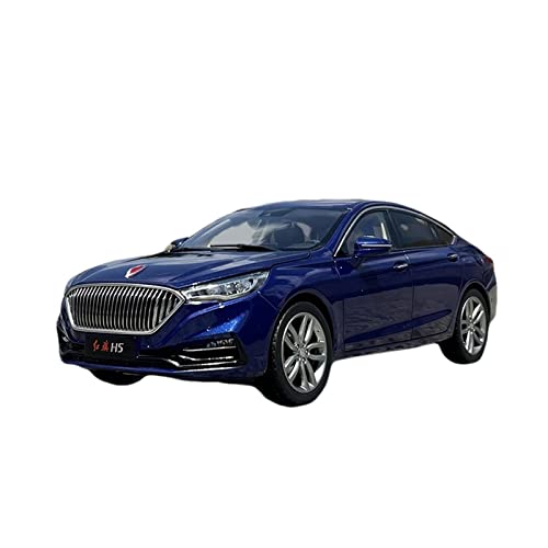YCNXEB Miniatur Modelle 1 18 Für Hongqi H5 Blaue Legierung Druckguss Statische Modellauto Sammlung Display Männer Originalgetreue Nachbildung von YCNXEB