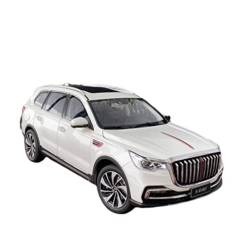 YCNXEB Miniatur Modelle 1 18 Für Hongqi HS7 Weiße Legierung Druckguss Statische Modellauto Handwerk Sammlung Mode Geschenk Originalgetreue Nachbildung von YCNXEB
