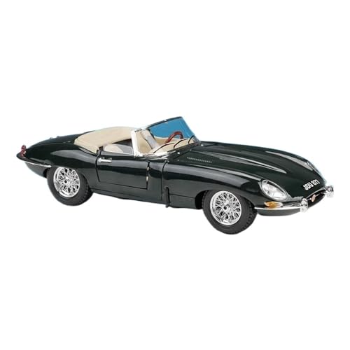 YCNXEB Miniatur Modelle 1 18 Für Jaguar E-Type Coupe Legierung Sportwagen Modell Diecast Metall Spielzeug Fahrzeuge Auto Modell Sammlung Geschenk Originalgetreue Nachbildung(Schwarz) von YCNXEB