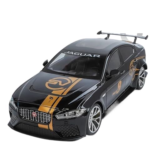 YCNXEB Miniatur Modelle 1 18 Für Jaguar XE SV Project 8 SUV Legierung Sportwagen Druckguss Metall Auto Spielzeug Sound Und LichtErwachsene Sammlung Originalgetreue Nachbildung(Schwarz) von YCNXEB