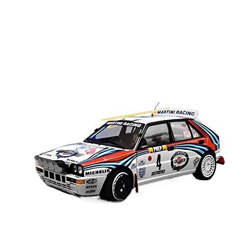 YCNXEB Miniatur Modelle 1 18 Für Lancia Delta Hf Martini Malerei Legierung Simulation Auto Modell Metall Racing Sammler Spielzeugauto Originalgetreue Nachbildung(B) von YCNXEB