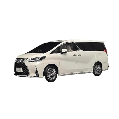 YCNXEB Miniatur Modelle 1 18 Für Lexus LM300 MPV Legierung Auto Druckguss Metall Spielzeug Nutzfahrzeuge Auto Modell Simulation Sound Und Licht Originalgetreue Nachbildung(White) von YCNXEB