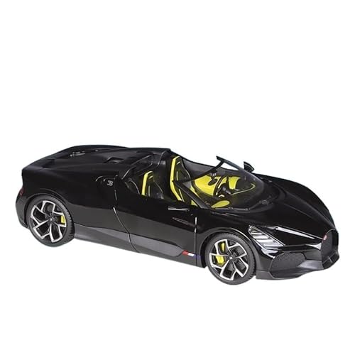 YCNXEB Miniatur Modelle 1 18 Für Maßstabsgetreue Druckguss-Metall-Sonderedition Roadster Bugatti Mistral-Legierungsautomodell-Fans Sammlerspielzeug Originalgetreue Nachbildung(Schwarz) von YCNXEB
