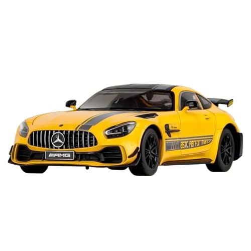 YCNXEB Miniatur Modelle 1 18 Für Mercedes-Benz GTR Sportwagen Simulation Diecast Car Metalllegierung Modellauto Spielzeug Sammlung Geschenke Originalgetreue Nachbildung(Yellow) von YCNXEB