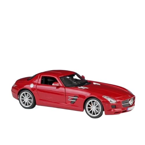 YCNXEB Miniatur Modelle 1 18 Für Mercedes Benz SLS AMG Alloy Sports Car Diecast Metal Toy Vehicle Model Simulation Originalgetreue Nachbildung(Rot) von YCNXEB
