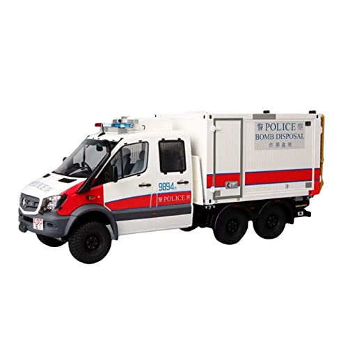 YCNXEB Miniatur Modelle 1 18 Für Mercedes-Benz Sprinter FL 6x6 Legierung Bombenentsorgungsexperte Simulation Polizeiauto Modellschmuck Nachbildung von YCNXEB