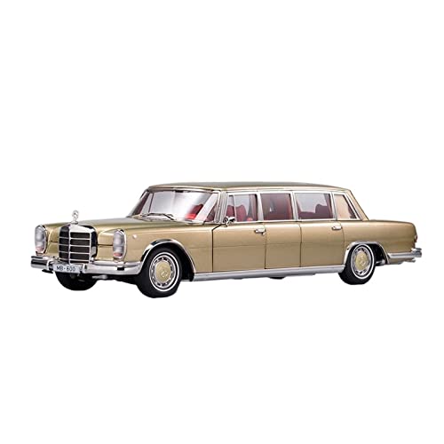 YCNXEB Miniatur Modelle 1 18 Für Mercedes Pullman Goldene Legierung Druckguss Statisch Modellauto Sammlung Display Männer Geschenk Originalgetreue Nachbildung von YCNXEB