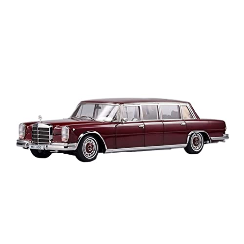 YCNXEB Miniatur Modelle 1 18 Für Mercedes Pullman Rot Legierung Druckguss Statische Modellauto Sammlung Männer Originalgetreue Nachbildung von YCNXEB