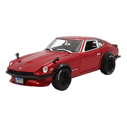 YCNXEB Miniatur Modelle 1 18 Für Nissan Datsun 240Z Rot Legierung Druckguss Simulation Modellauto Sammlung Display Geschenk Originalgetreue Nachbildung von YCNXEB