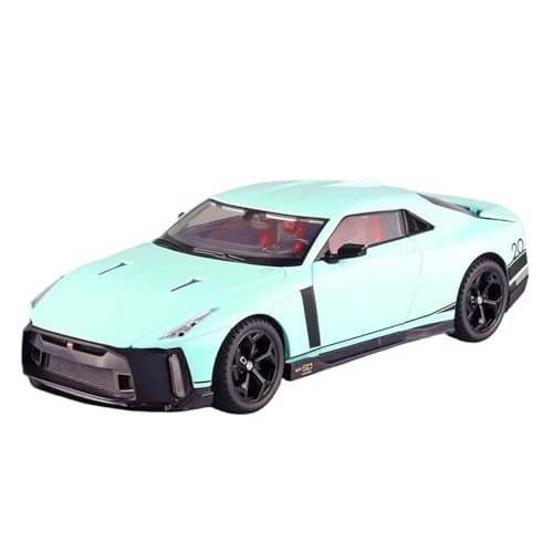 YCNXEB Miniatur Modelle 1 18 Für Nissan GTR50 Supercar Diecast Metall Legierung Modell Auto Mit Spray Sound Licht Zurückziehen Sammlung Geschenk Originalgetreue Nachbildung(Grün) von YCNXEB