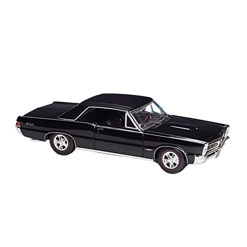 YCNXEB Miniatur Modelle 1 18 Für Pontiac GTO 1965 Black Metal Druckguss Skala Simulation Auto Modell Spielzeug Geschenk Indoor Display Originalgetreue Nachbildung von YCNXEB