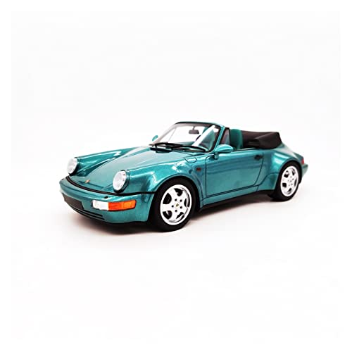 YCNXEB Miniatur Modelle 1 18 Für Porsche 911 964 Carrera Grün Limited Edition Simulation Harz Automodell Geschenkkollektion Nachbildung von YCNXEB