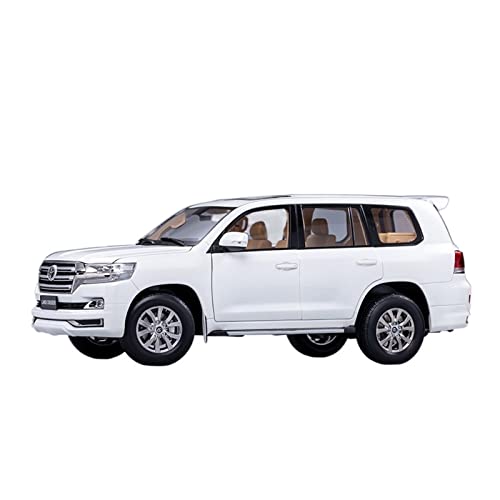 YCNXEB Miniatur Modelle 1 18 Für Toyota Land Cruiser Cool Road Ze Weiß SUV Legierung Druckguss Modellauto Sammlung Geschenk Originalgetreue Nachbildung(Right Rudder) von YCNXEB