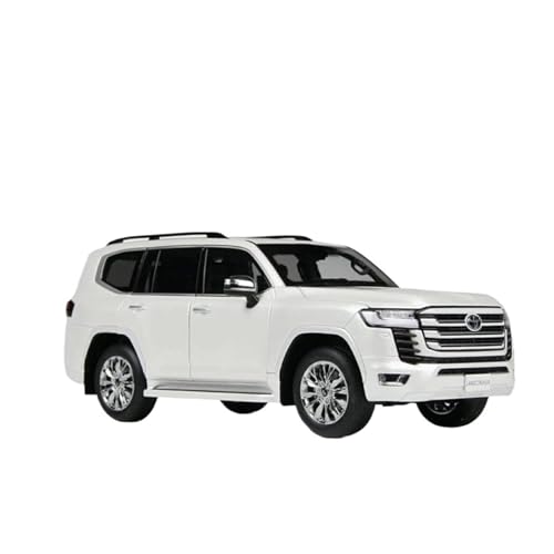 YCNXEB Miniatur Modelle 1 18 Für Toyota Land Legierung Auto Modell Druck Druck Metall Off-Road Auto Modell Sound Licht Spielzeug Originalgetreue Nachbildung(White) von YCNXEB