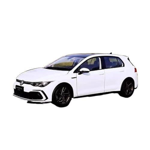 YCNXEB Miniatur Modelle 1 18 Für Volkswagen Golf R-Line 8. Generation Simulation Druckgussauto Metalllegierung Modellauto Sammlung Dekoratives Spielzeug Originalgetreue Nachbildung(White) von YCNXEB