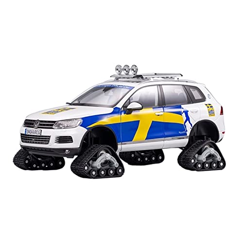YCNXEB Miniatur Modelle 1 18 Für Volkswagen Touareg Modifiziertes Schneemobil Lackierte Version Legierung Druckguss Statische Modellsammlung Originalgetreue Nachbildung von YCNXEB