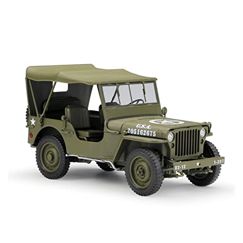 YCNXEB Miniatur Modelle 1 18 Für Willys Jeep Saphirblau Legierung Automodell Simulation Auto Ornament Sammlung Geschenk Spielzeug Originalgetreue Nachbildung von YCNXEB