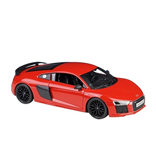 YCNXEB Miniatur Modelle 1 18 Passend Für Audi R8 V10 Plus Druckguss-Simulationslegierungs-Fertigautomodell Mit Base Collection Ornament Originalgetreue Nachbildung(C) von YCNXEB