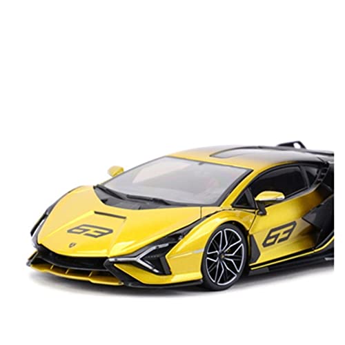 YCNXEB Miniatur Modelle 1 18 for Mattschwarzen Lamborghini Sián FKP 37 Alloy Luxury Car Die Cast Car Model Toy Collection Originalgetreue Nachbildung(A) von YCNXEB